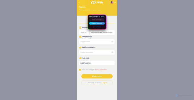 Security scan screenshot of https://real-profit-ai-hack-rojfigy5i8.edgeone.app/
