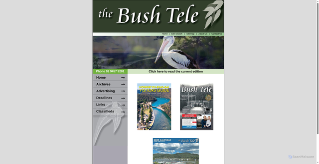 Security scan screenshot of https://thebushtele.com.au