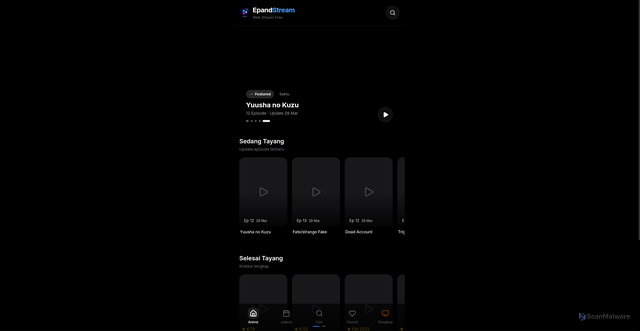 Security scan screenshot of https://epandstream-uj8z2wf6bl.edgeone.app/