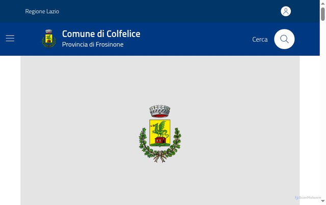 Security scan screenshot of https://comune.colfelice.fr.it/