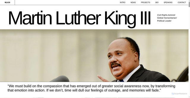 Security scan screenshot of https://www.mlking3.com/