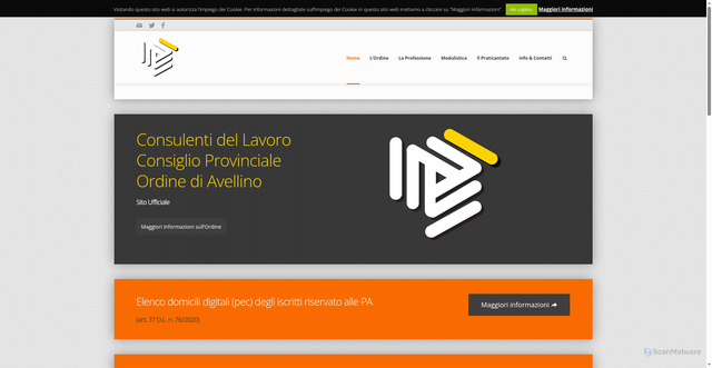 Security scan screenshot of https://cdlavellino.it/
