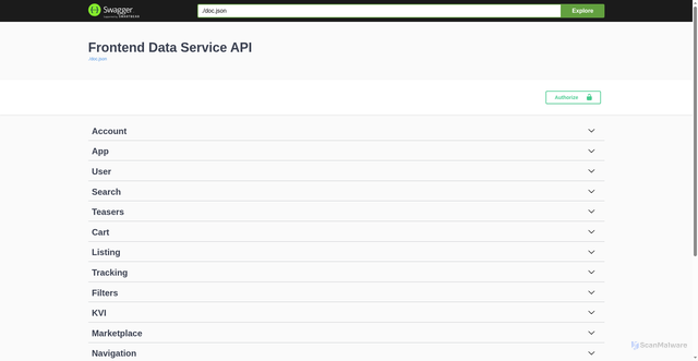 Security scan screenshot of https://shop-frontend-api.limango.com