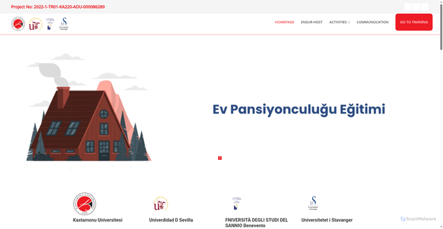 Security scan screenshot of http://ensurhost.com/index