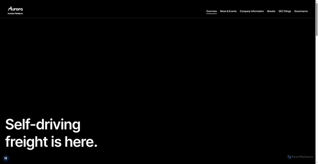 Security scan screenshot of https://ir.aurora.tech/