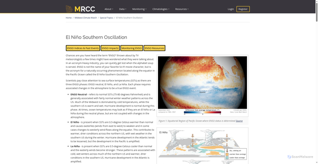 Security scan screenshot of https://mrcc.purdue.edu/climate_watch/special_topics/el-nino-southern-oscillation