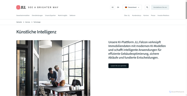 Security scan screenshot of https://hello.jll.com