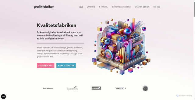 Security scan screenshot of https://grafikfabriken.nu