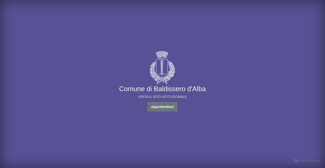 Security scan screenshot of https://www.baldisserodalba.org/
