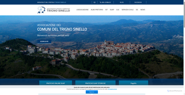Security scan screenshot of https://www.trignosinello.it/