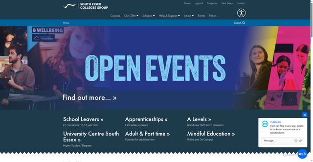 Security scan screenshot of https://www.southessex.ac.uk/