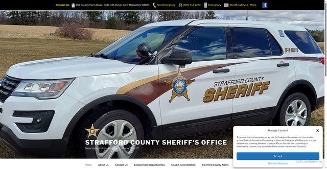 Security scan screenshot of https://straffordcountyso.gov/