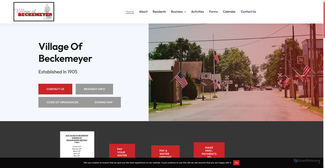 Security scan screenshot of https://beckemeyeril.gov/