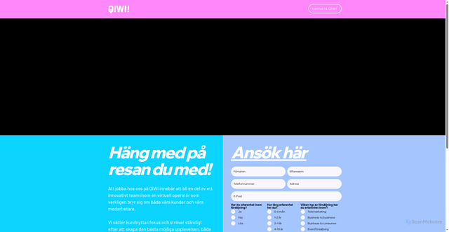 Security scan screenshot of https://jobbahosqiwi.se