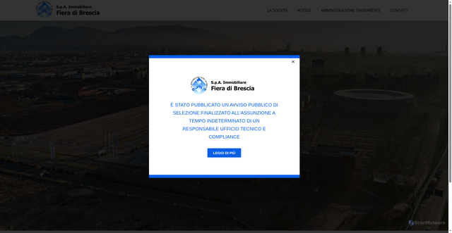 Security scan screenshot of https://www.immobiliarefiera.it