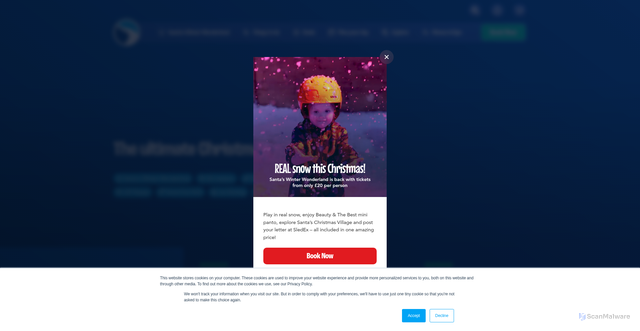 Security scan screenshot of https://www.snowdome.co.uk