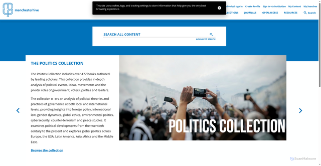 Security scan screenshot of https://www.manchesterhive.com