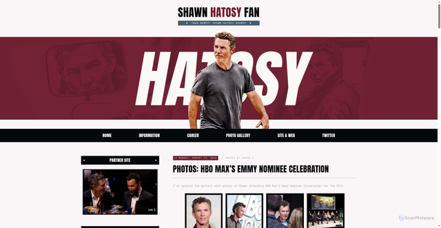Security scan screenshot of https://shawn-hatosy.com/