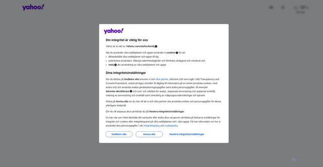Security scan screenshot of https://noa.yahoo.com