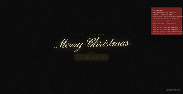Security scan screenshot of https://merrychristmas-yjeh3422bq.edgeone.dev/