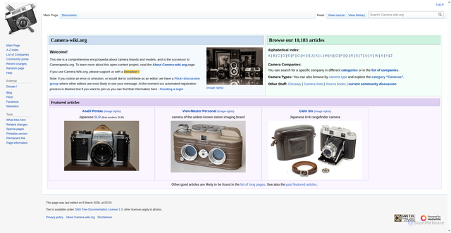 Security scan screenshot of https://camera-wiki.org