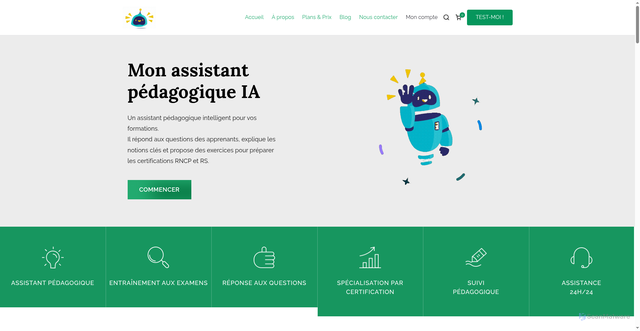 Security scan screenshot of https://monassistant.mapage-wp.online/