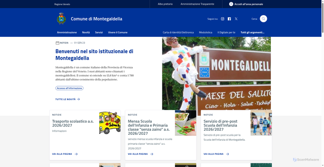 Security scan screenshot of https://www.comune.montegaldella.vi.it