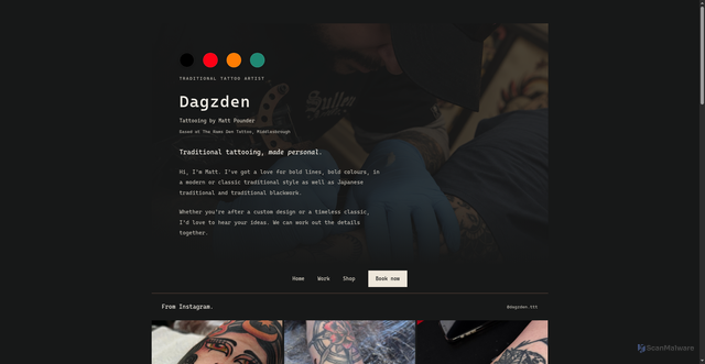 Security scan screenshot of http://dagzden.pages.dev/