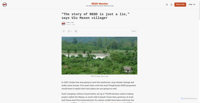 Security scan screenshot of https://reddmonitor.substack.com/p/the-story-of-redd-is-just-a-lie-says