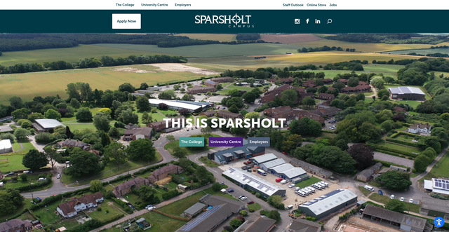 Security scan screenshot of https://www.sparsholt.ac.uk/