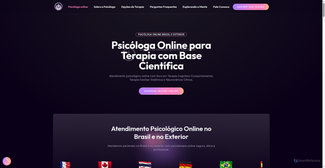 Security scan screenshot of https://psicologaonline.psc.br/
