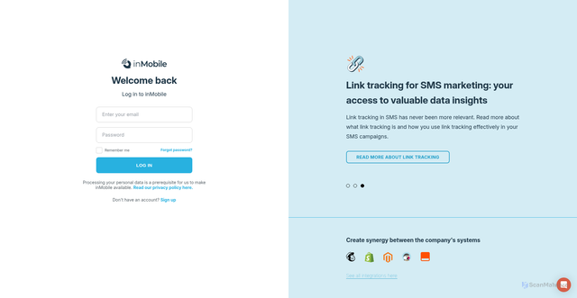 Security scan screenshot of https://mm.inmobile.dk/