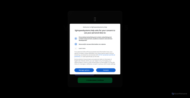 Security scan screenshot of https://15ac0406-c0ab-425a-b63b-1f48cdf85551.eea8d143-d2f4-4781-a3d6-3b5b53310c9c.pages.devm.lightspeedsystems.help/