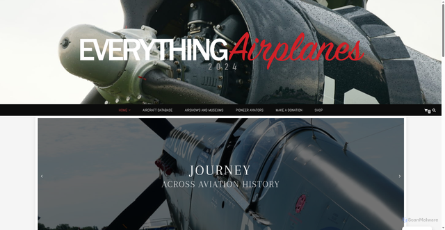 Security scan screenshot of https://everythingairplanes.com/