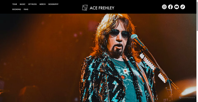 Security scan screenshot of https://www.acefrehley.com/