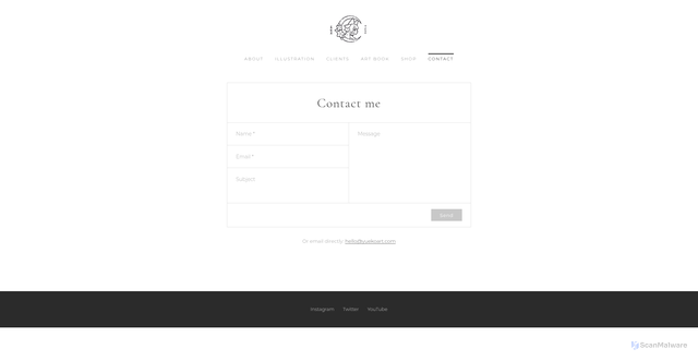 Security scan screenshot of https://yuekoart.com/contact/