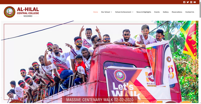 Security scan screenshot of https://alhilalnegombo.lk