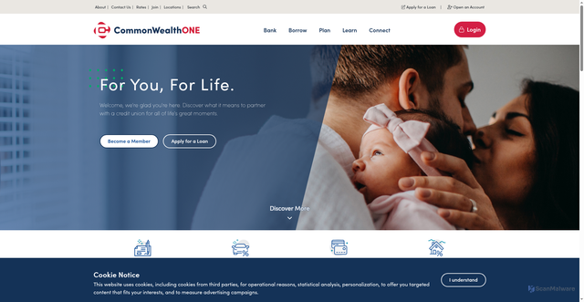Security scan screenshot of https://www.cofcu.org/