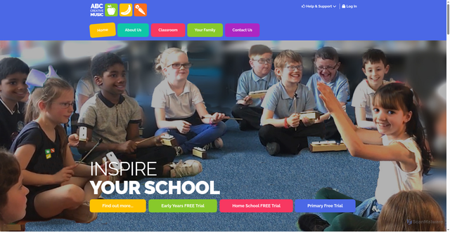 Security scan screenshot of https://abcmusic.org.uk