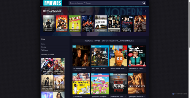 Security scan screenshot of https://fimovies.net/year-movies/2012/