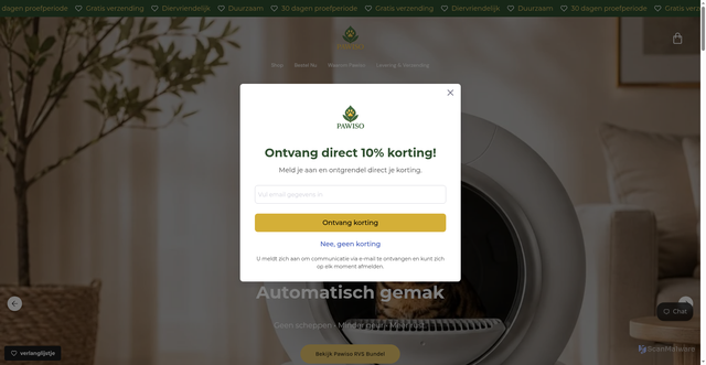 Security scan screenshot of https://pawiso.se