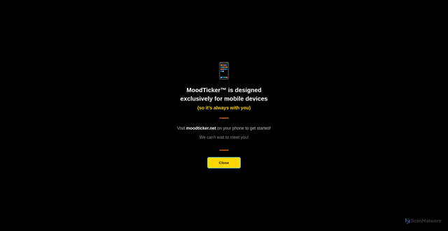 Security scan screenshot of https://moodticker-frontend.pages.dev/'+e+'