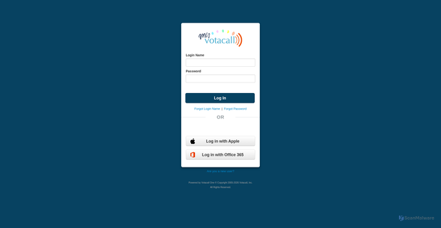 Security scan screenshot of https://core2-us-dfw.votacall.one