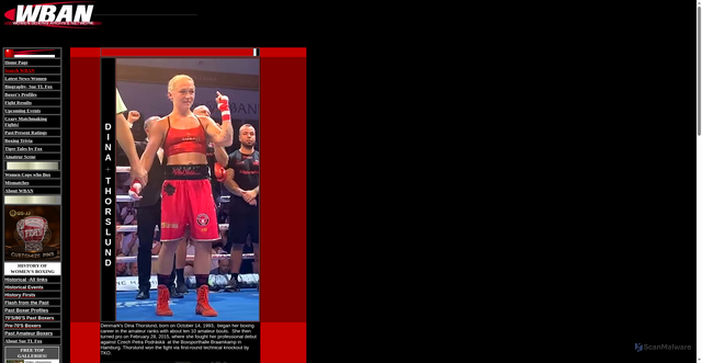 Security scan screenshot of https://www.womenboxing.com/biog2/bio-thorslund.htm
