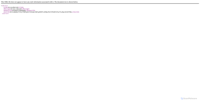 Security scan screenshot of https://bsn-data-prod.s3.amazonaws.com
