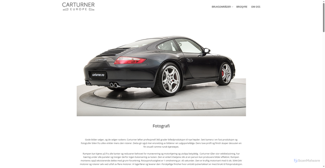 Security scan screenshot of https://carturner.se