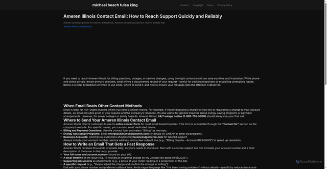 Security scan screenshot of https://jamietravissitus-dp04cu11bjl0.edgeone.app/ameren-illinois-contact-email.html