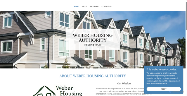 Security scan screenshot of https://weberhousingauthority.gov/