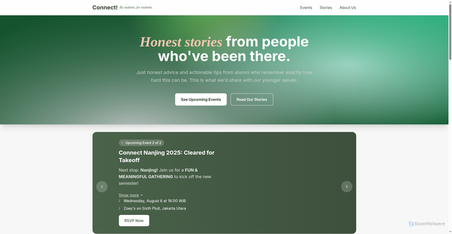 Security scan screenshot of https://connect-web-7uo.pages.dev/