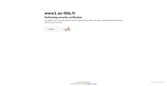 Security scan screenshot of https://ac-lille.fr